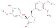 2(3H)-Furanone, 4-[(3,4-dimethoxyphenyl)methyl]dihydro-3-hydroxy-3-[(4-hydroxy-3-methoxyphenyl)methyl]-, (3S,4S)-