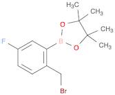 2-(2-(Bromomethyl)-5-fluorophenyl)-4,4,5,5-tetramethyl-1,3,2-dioxaborolane