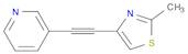 Pyridine, 3-[(2-methyl-4-thiazolyl)ethynyl]-