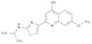 2-(2-(Isopropylamino)thiazol-4-yl)-7-methoxyquinolin-4-ol