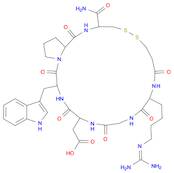 L-Cysteinamide,N6-(aminoiminomethyl)-N2-(3-mercapto-1-oxopropyl)-L-lysylglycyl-L-a-aspartyl-L-tryptophyl-L-prolyl-, cyclic (1->6)-disulfide