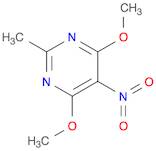 Pyrimidine,4,6-dimethoxy-2-methyl-5-nitro-