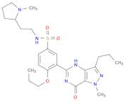 3-(1-methyl-7-oxo-3-propyl-6,7-dihydro-1H-pyrazolo[4,3-d]pyrimidin-5-yl)-N-(2-(1-methylpyrrolidin-2-yl)ethyl)-4-propoxybenzenesulfonamide