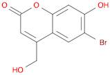 2H-1-Benzopyran-2-one, 6-bromo-7-hydroxy-4-(hydroxymethyl)-