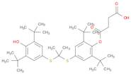Butanedioic acid,1-[4-[[1-[[3,5-bis(1,1-dimethylethyl)-4-hydroxyphenyl]thio]-1-methylethyl]thio]-2,6-bis(1,1-dimethylethyl)phenyl]ester