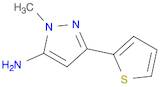 1H-Pyrazol-5-amine,1-methyl-3-(2-thienyl)-