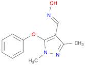 1,3-Dimethyl-5-phenoxy-1H-pyrazole-4-carbaldehyde oxime