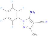 5-Amino-3-methyl-1-(perfluorophenyl)-1H-pyrazole-4-carbonitrile