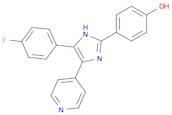 4-(4-(4-fluorophenyl)-5-(pyridin-4-yl)-2H-imidazol-2-yl)phenol
