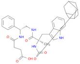 3-[[(1R)-2-[[(2R)-2-(2-adamantyloxycarbonylamino)-3-(1H-indol-3-yl)-2-methyl-propanoyl]amino]-1-phenyl-ethyl]carbamoyl]propanoic acid