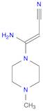3-AMINO-3-(4-METHYLPIPERAZINO)ACRYLONITRILE