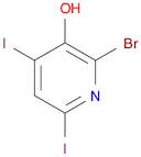 2-Bromo-4,6-diiodopyridin-3-ol