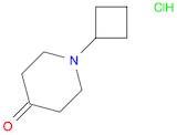 1-Cyclobutylpiperidin-4-one hydrochloride