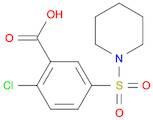 2-Chloro-5-(piperidin-1-ylsulfonyl)benzoic acid