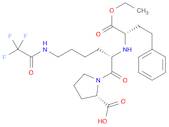 (S)-1-((S)-2-(((S)-1-Ethoxy-1-oxo-4-phenylbutan-2-yl)amino)-6-(2,2,2-trifluoroacetamido)hexanoyl)p…