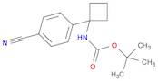 tert-butyl 1-(4-cyanophenyl)cyclobutylcarbamate