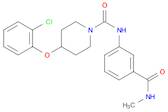 1-Piperidinecarboxamide,4-(2-chlorophenoxy)-N-[3-[(methylamino)carbonyl]phenyl]-