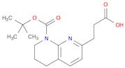 8-N-BOC-5,6,7,8-TETRAHYDRO-1,8-NAPHTHYRIDIN-2-PROPOINIC ACID