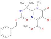Methyl 2-(2-(((benzyloxy)carbonyl)amino)propan-2-yl)-5-hydroxy-1-methyl-6-oxo-1,6-dihydropyrimidin…