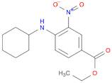 Benzoic acid, 4-(cyclohexylamino)-3-nitro-, ethyl ester