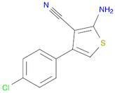 3-Thiophenecarbonitrile, 2-amino-4-(4-chlorophenyl)-