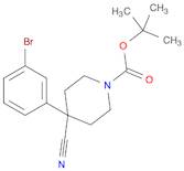 1-Piperidinecarboxylic acid, 4-(3-bromophenyl)-4-cyano-, 1,1-dimethylethyl ester