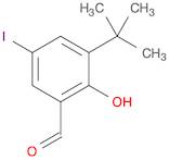 Benzaldehyde, 3-(1,1-dimethylethyl)-2-hydroxy-5-iodo-