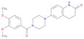 6-[4-(3,4-dimethoxybenzoyl)-1-piperazinyl]-3,4-dihydro-2(1h)-quinolinone