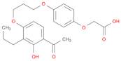 Aceticacid, 2-[4-[3-(4-acetyl-3-hydroxy-2-propylphenoxy)propoxy]phenoxy]-