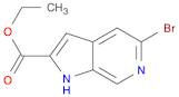 Ethyl 5-bromo-1H-pyrrolo-[2,3-c]-pyridine-2-carboxylate