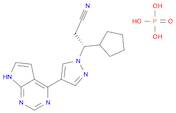 (betaR)-beta-Cyclopentyl-4-(7H-pyrrolo[2,3-d]pyrimidin-4-yl)-1H-pyrazole-1-propanenitrile phosphate