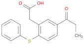 2-Phenylthio-5-propionylphenylacetic acid