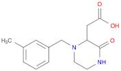 2-(1-(3-Methylbenzyl)-3-oxopiperazin-2-yl)acetic acid