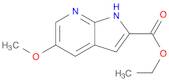1H-Pyrrolo[2,3-b]pyridine-2-carboxylic acid, 5-Methoxy-, ethyl ester