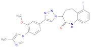 6-fluoro-3-(4-(3-Methoxy-4-(4-Methyl-1H-iMidazol-1-yl)phenyl)-1H-1,2,3-triazol-1-yl)-4,5-dihydro-1H-benzo[b]azepin-2(3H)-one
