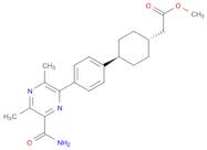 Cyclohexaneacetic acid, 4-[4-[6-(aMinocarbonyl)-3,5-diMethyl-2-pyrazinyl]phenyl]-, Methyl ester,...