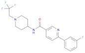 3-PYRIDINECARBOXAMIDE, 6-(3-FLUOROPHENYL)-N-[1-(2,2,2-TRIFLUOROETHYL)-4-PIPERIDINYL]-