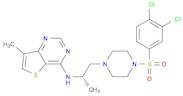 (S)-N-(1-(4-((3,4-Dichlorophenyl)sulfonyl)piperazin-1-yl)propan-2-yl)-7-methylthieno[3,2-d]pyrimidin-4-amine