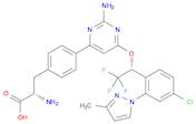 (2S)-2-aMino-3-[4-[2-aMino-6-[(1R)-1-[4-chloro-2-(3-Methylpyrazol-1-yl)phenyl]-2,2,2-trifluoroethoxy]pyriMidin-4-yl]phenyl]propanoic acid, Telotristat