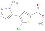 2-Thiophenecarboxylic acid, 5-chloro-4-(1-methyl-1H-pyrazol-5-yl)-, methyl ester