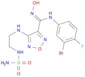 (Z)-N-(3-bromo-4-fluorophenyl)-N'-hydroxy-4-[2-(sulfamoylamino)ethylamino]-1,2,5-oxadiazole-3-carboxamidine