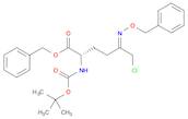 L-Norleucine, 6-chloro-N-[(1,1-dimethylethoxy)carbonyl]-5-[(phenylmethoxy)imino]-, phenylmethyl ester