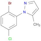 1H-Pyrazole, 1-(2-bromo-5-chlorophenyl)-5-methyl-