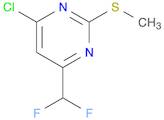 4-Chloro-6-(difluoromethyl)-2-(methylthio)pyrimidine