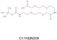 17-(t-Butyloxycarbonyl-amino)-9-aza-3,6,12,15-tetraoxa-10-on-heptadecanoic acid