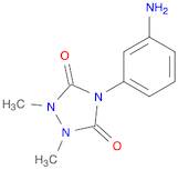 4-(3-aminophenyl)-1,2-dimethyl-1,2,4-triazolidine-3,5-dione