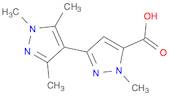 1,1',3',5'-Tetramethyl-1H,1'H-[3,4'-bipyrazole]-5-carboxylic acid