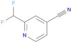 2-(Difluoromethyl)pyridine-4-carbonitrile, 4-Cyano-2-(difluoromethyl)pyridine