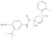N-[4-Cyano-3-(trifluoromethyl)phenyl]-3-[(2-fluorophenyl)sulfonyl]-2-hydroxy-2-methylpropanamide