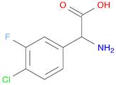 2-Amino-2-(4-chloro-3-fluorophenyl)acetic acid